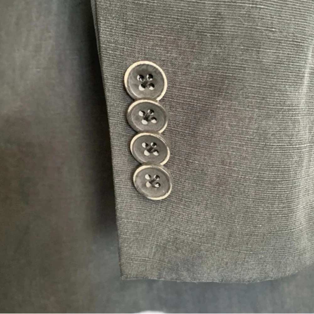 Jack Victor Dark Gray Suit Coat XL 42R Jacket Blazer A. Vitullo Notch Lapel